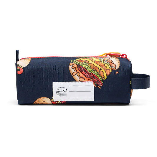 Herschel Settlement Pencil Case Little Burgers and Fries - side — BambiniJO Jordan