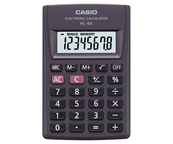 Casio HL-4A mini pocket calculator
