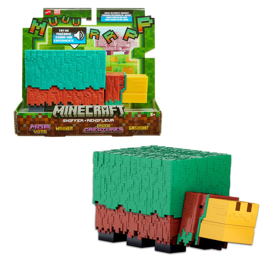 Minecraft Sniffer feature figure in packaging