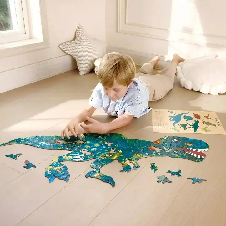 Hape - أحجية أرضية الديناصور اللامع | 6 سنوات فما فوق Hape - أحجية أرضية الديناصور اللامع | 6 سنوات فما فوق