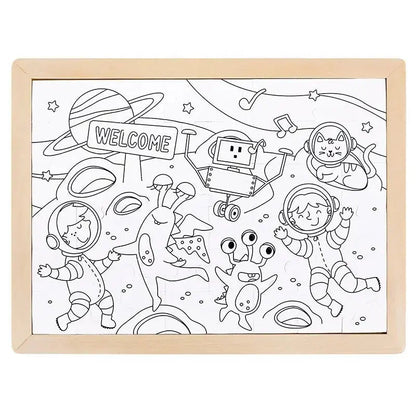 Hape Space Friends Puzzle - box