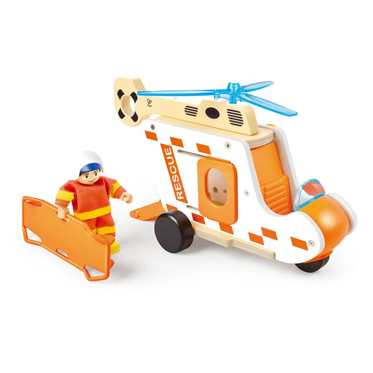 Hape 'To the Rescue' Helicopter Set