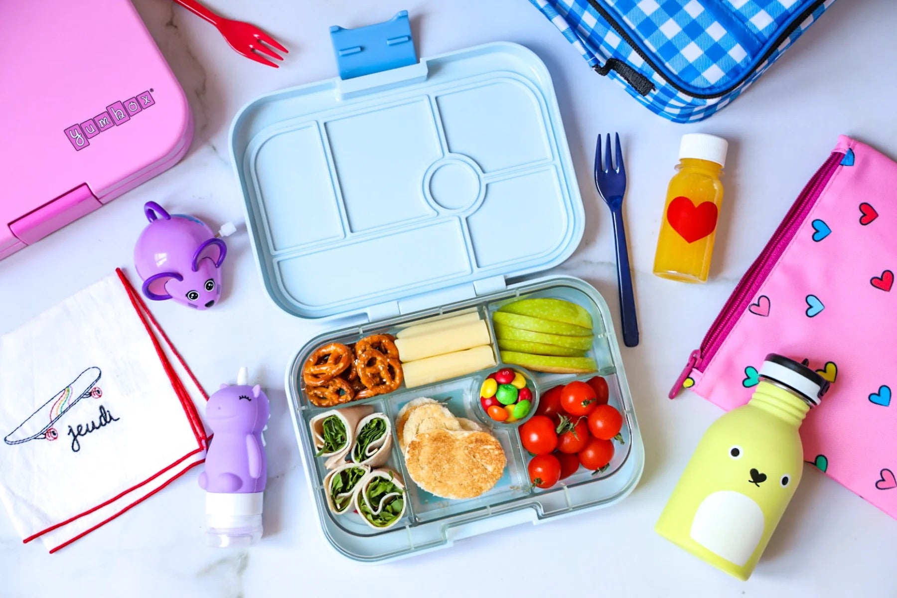 Yumbox - Bento Box | 6 Compartments | Paris | Hazy Gray Yumbox - Bento Box | 6 Compartments | Paris | Hazy Gray