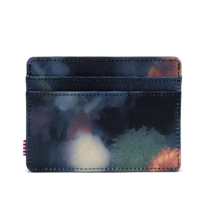 Herschel Charlie RFID Wallet in Floral Mist - detail view