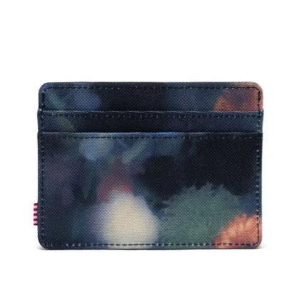 Herschel Charlie RFID Wallet in Floral Mist - detail view