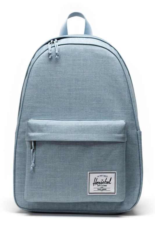 Herschel Classic XL Backpack Ashley Blue Crosshatch, 30L, front view — BambiniJO Jordan