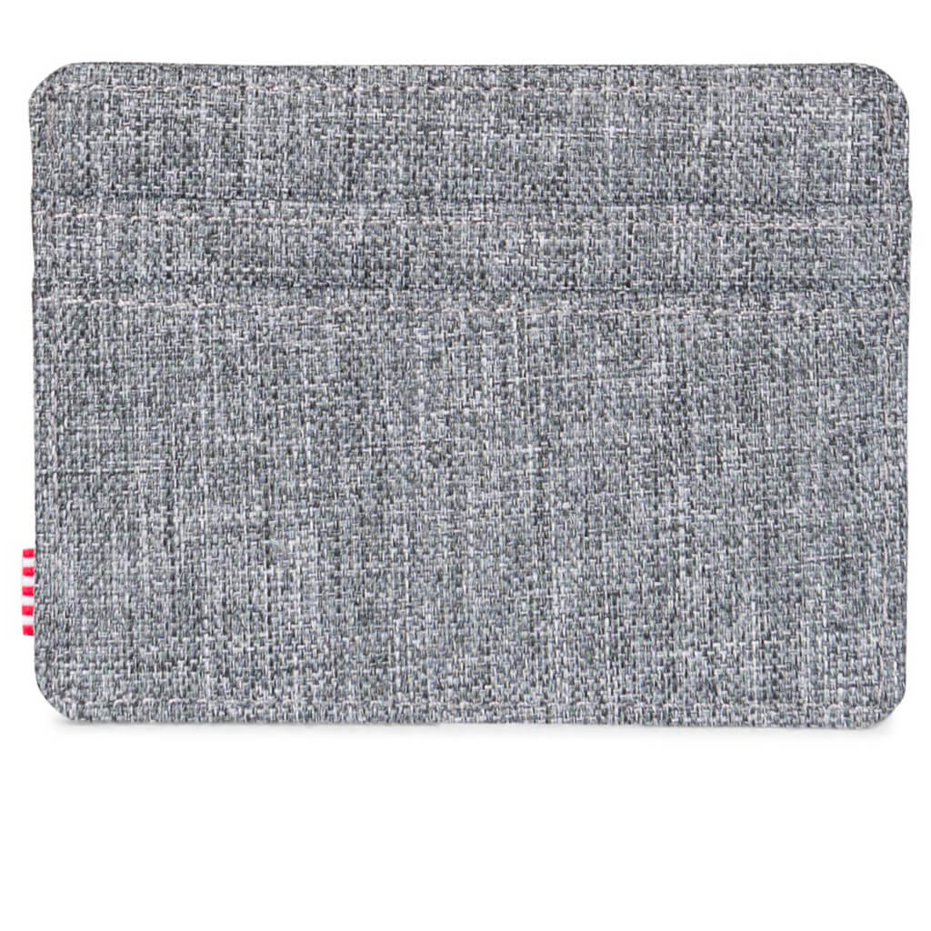 Herschel Charlie Wallet in Raven Crosshatch - front view