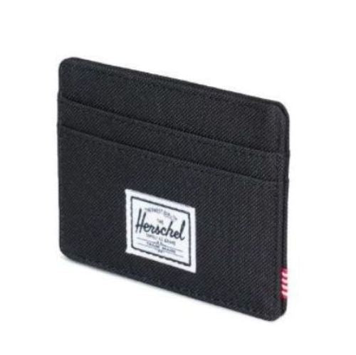 Herschel Charlie RFID Wallet Black/Black - detail view