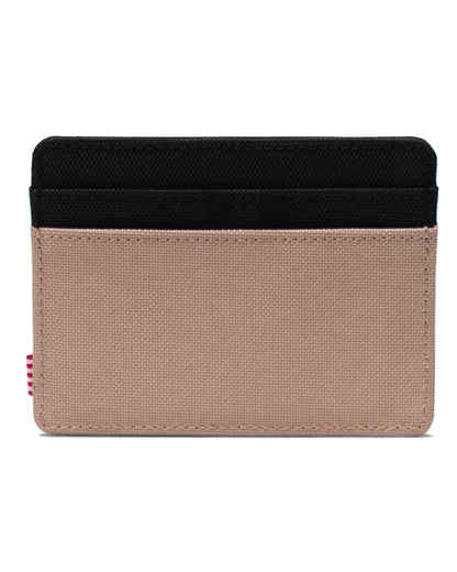 Herschel Charlie Cardholder in Warm Taupe/Black, alternate view