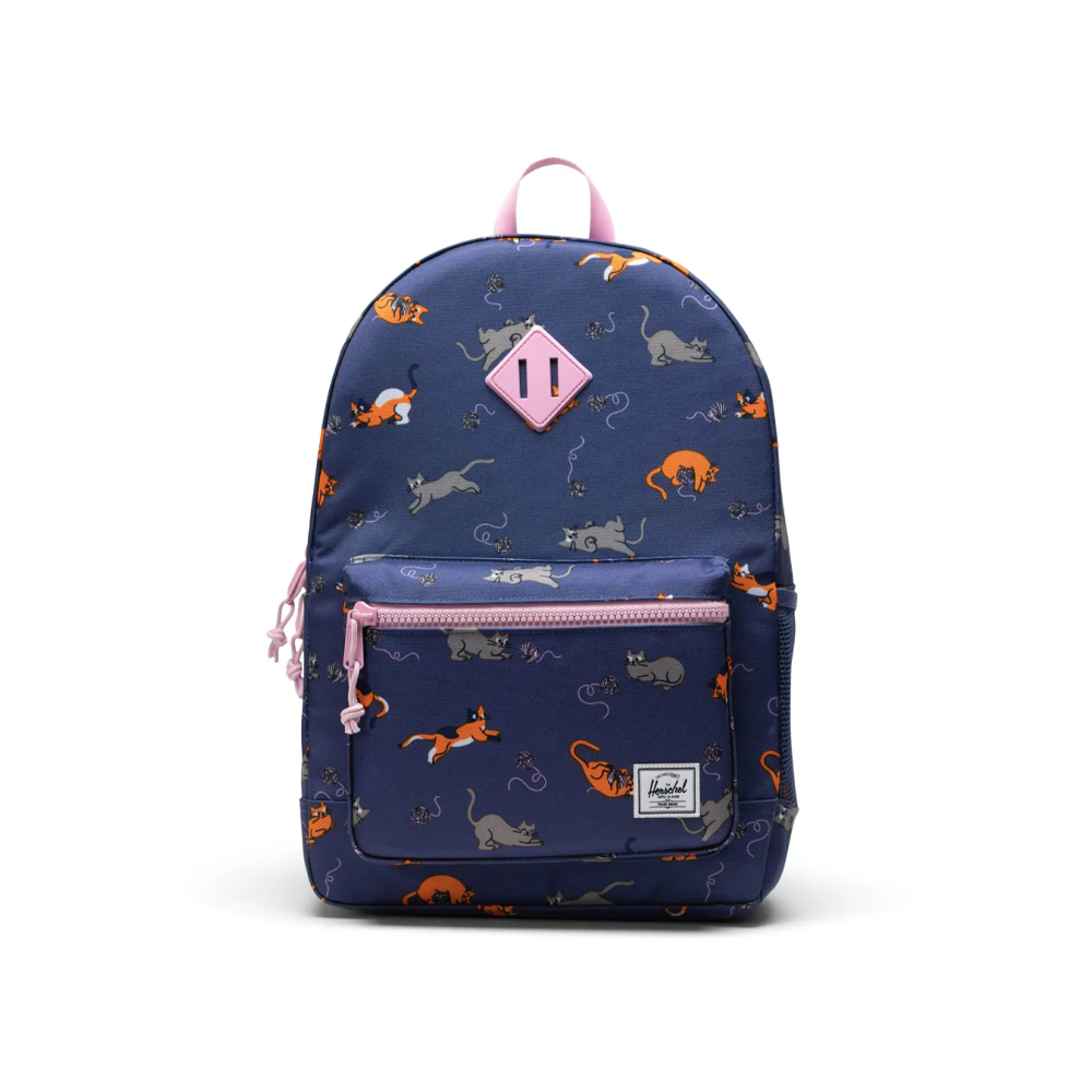 Herschel Heritage Youth Backpack Playing Cats 26L - front view