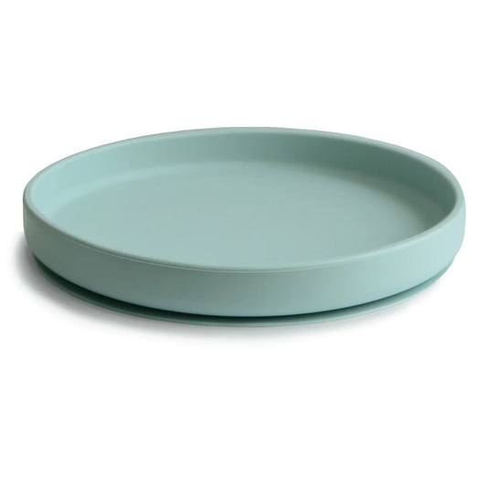 MUSHIE - Classic Silicone Suction Plate - Cambridge Blue