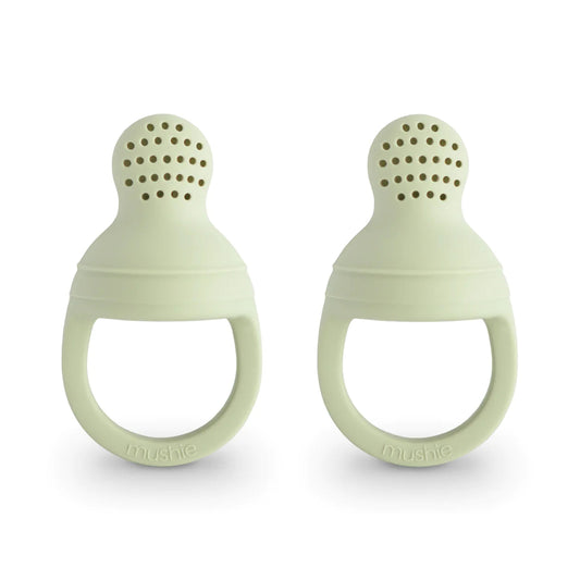 MUSHIE - Silicone Fresh Food Feeder 2-Pack | Sage