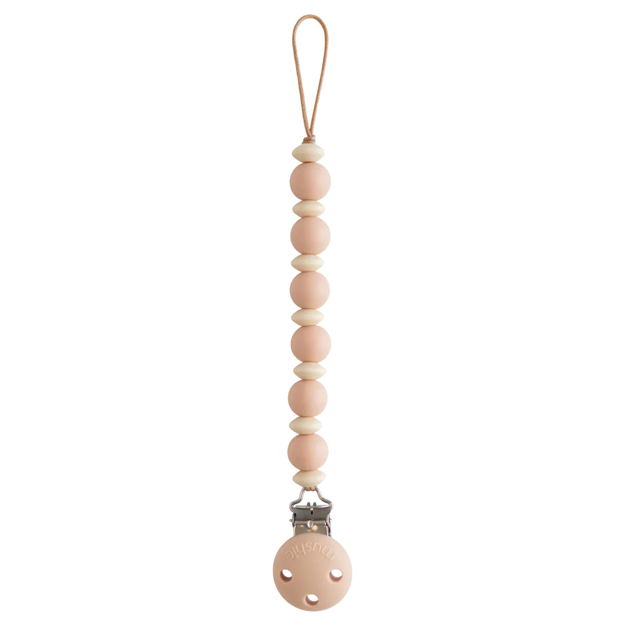 MUSHIE - Pacifier Clip | Luna - Blush MUSHIE - Pacifier Clip | Luna - Blush