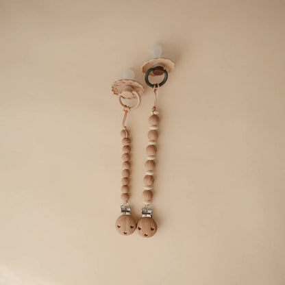 MUSHIE - Pacifier Clip | Luna - Dried Thyme