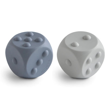 MUSHIE - Dice Press Toy 2-Pack - Tradewinds / Stone