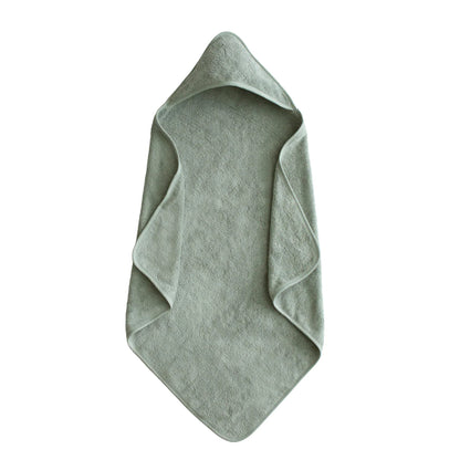 MUSHIE - Organic Cotton Baby Hooded Towel - Moss
