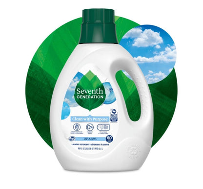 Seventh Generation - Natural Liquid Laundry Detergent | Free & Clear | 2.6 L