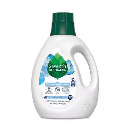 Seventh Generation - Natural Liquid Laundry Detergent | Free & Clear | 2.6 L