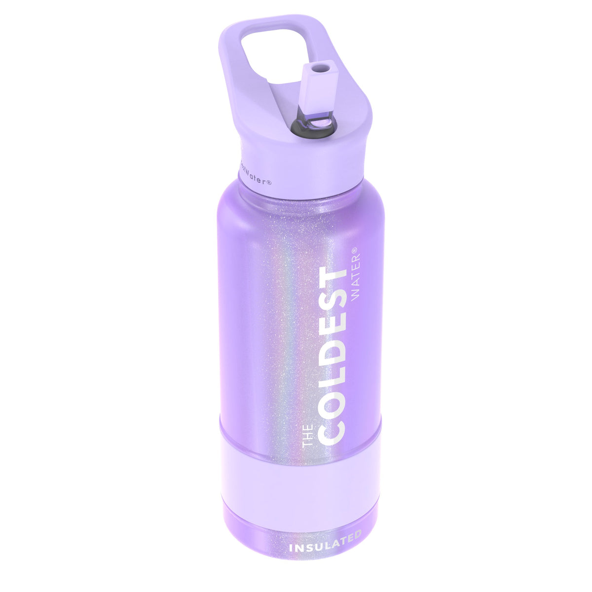 The Coldest Water - Straw Sports Bottle - 946ml - 32 OZ - Purple Glitter The Coldest Water - Straw Sports Bottle - 946ml - 32 OZ - Purple Glitter