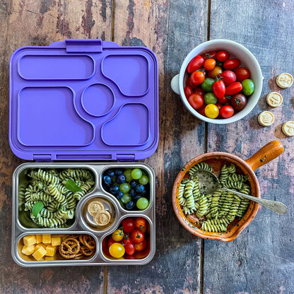 Yumbox - Stainless Steel Bento | 5 Compartments | Leakproof | Remy Lavender