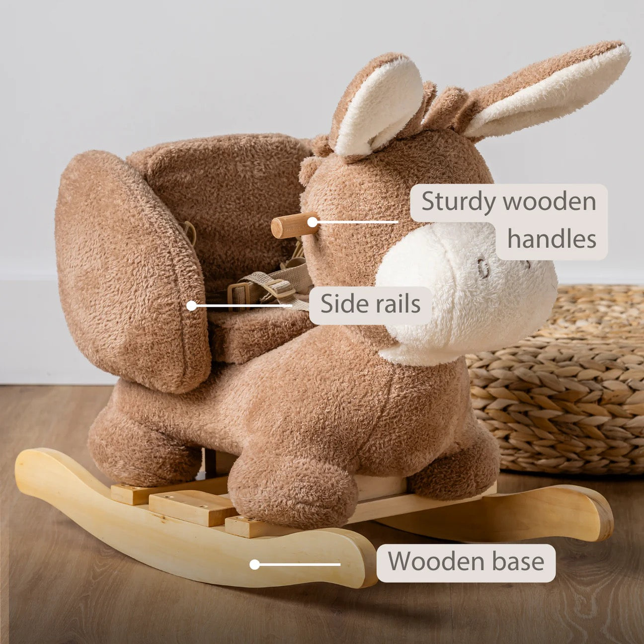 Nattou - Teddy Rocker | Cappuccino Nattou - Teddy Rocker | Cappuccino