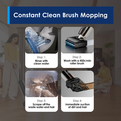 Tineco - iFloor Y3 FlashDry Cordless Wet Dry Vacuum Cleaner | Anti-Tangle