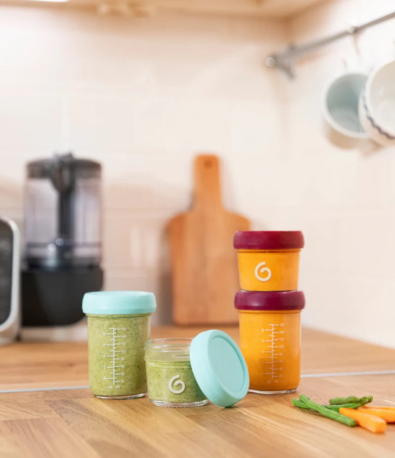 Babymoov - Glass Babybols Food Storage Multi-Set | 240ml | 4 pcs