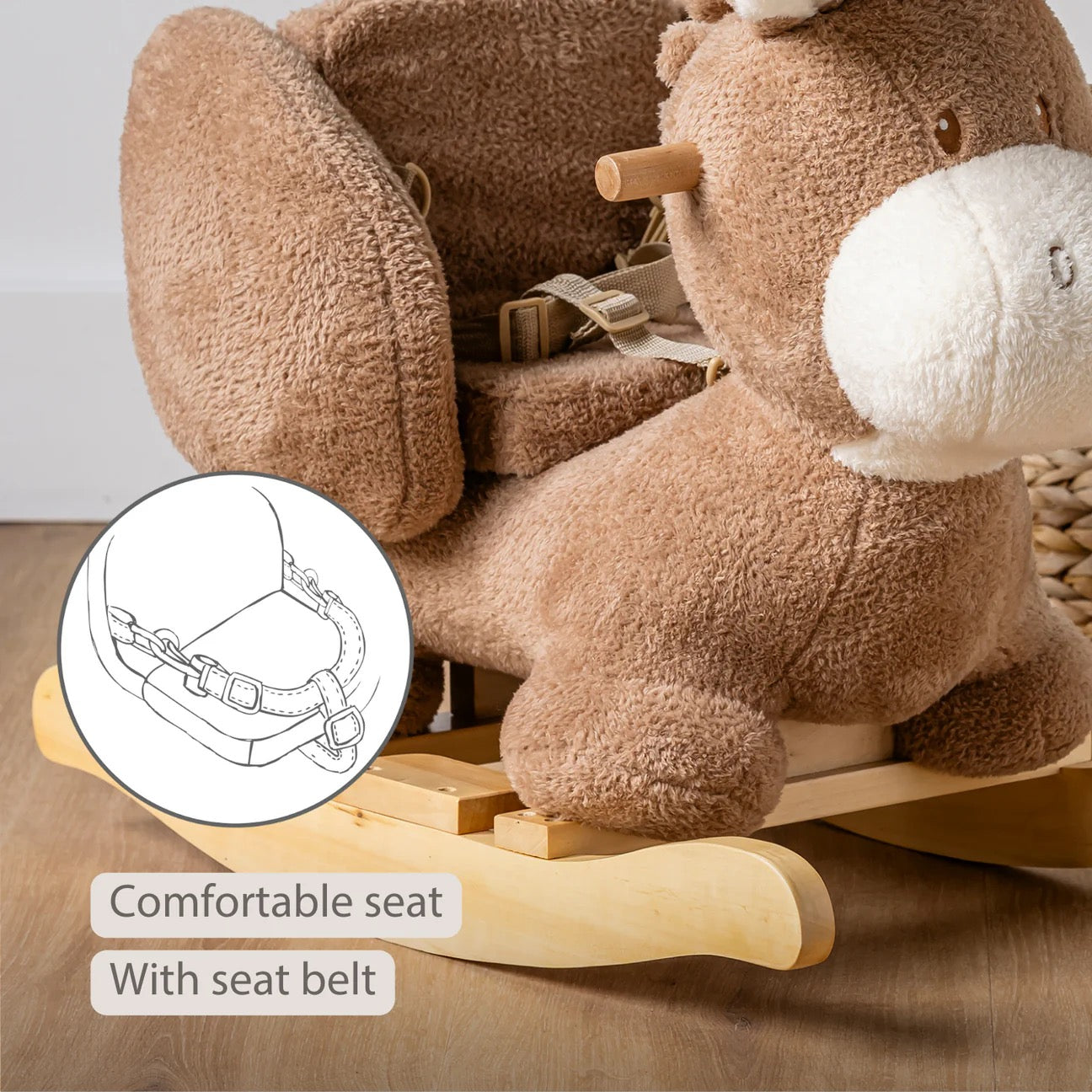 Nattou - Teddy Rocker | Cappuccino Nattou - Teddy Rocker | Cappuccino