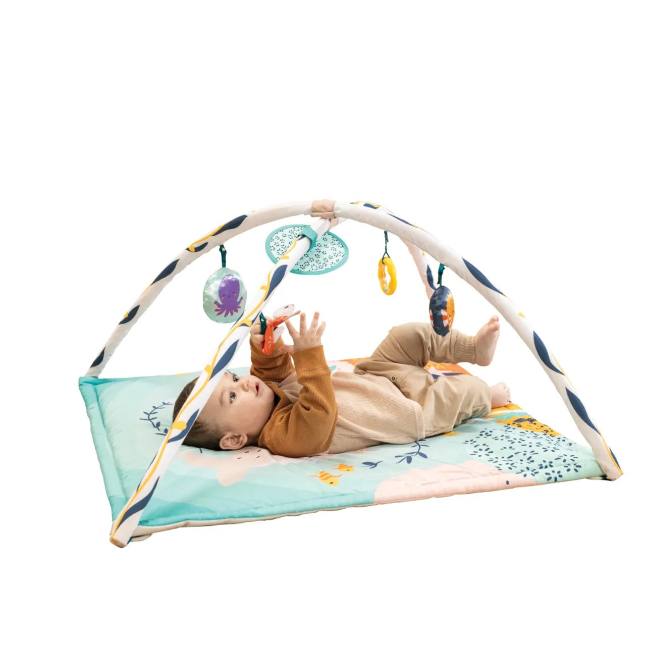 Infantino - Underwater 3-In-1 Activity Gym With Sea-themed Toys | 5 Pcs