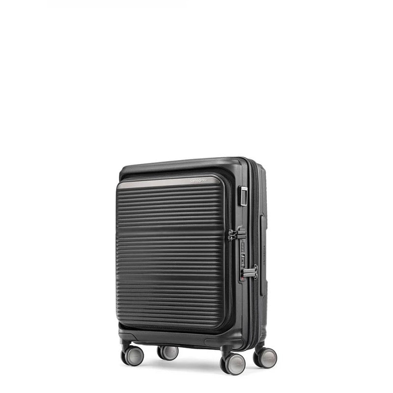 Samsonite - Paralux 55cm Cabin Suitcase Front Pocket Black | Cabin Samsonite - Paralux 55cm Cabin Suitcase Front Pocket Black | Cabin