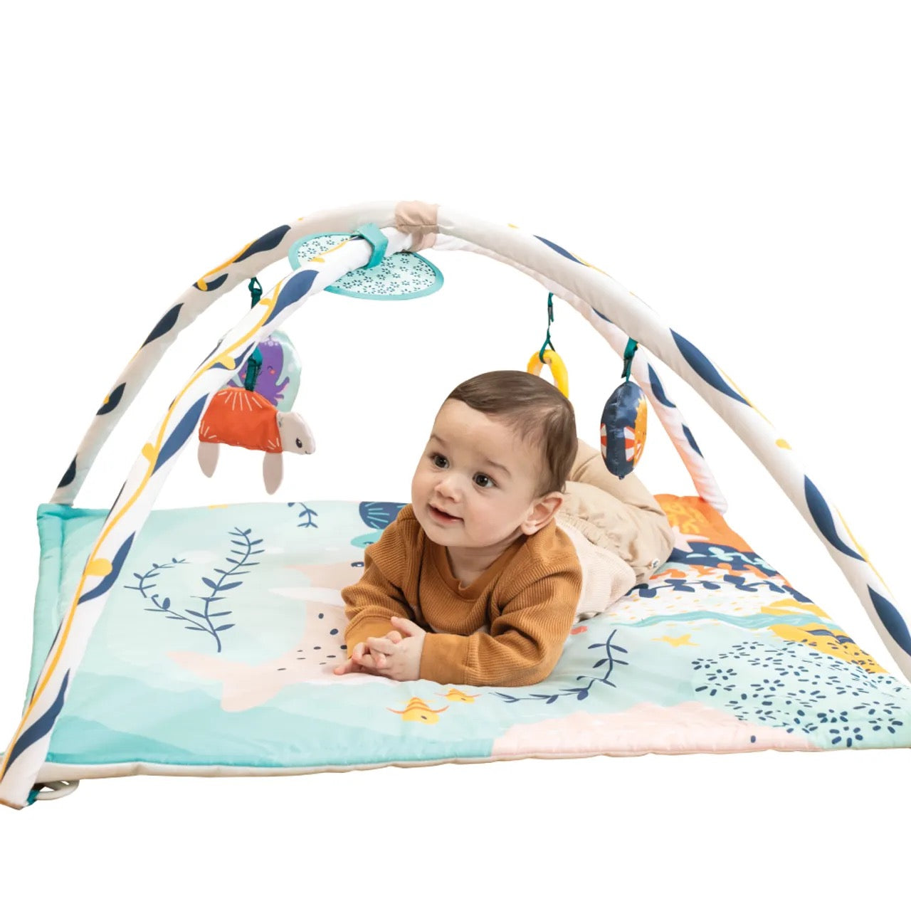 Infantino - Underwater 3-In-1 Activity Gym With Sea-themed Toys | 5 Pcs