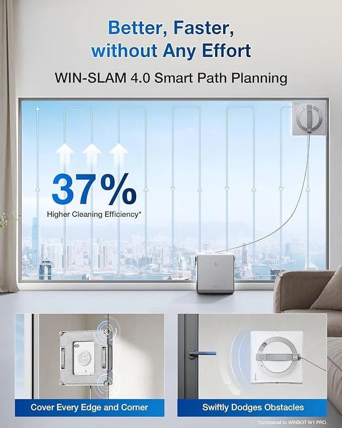 ECOVACS - WINBOT W2 PRO Omni Portable Window Cleaning Robot ECOVACS - WINBOT W2 PRO Omni Portable Window Cleaning Robot