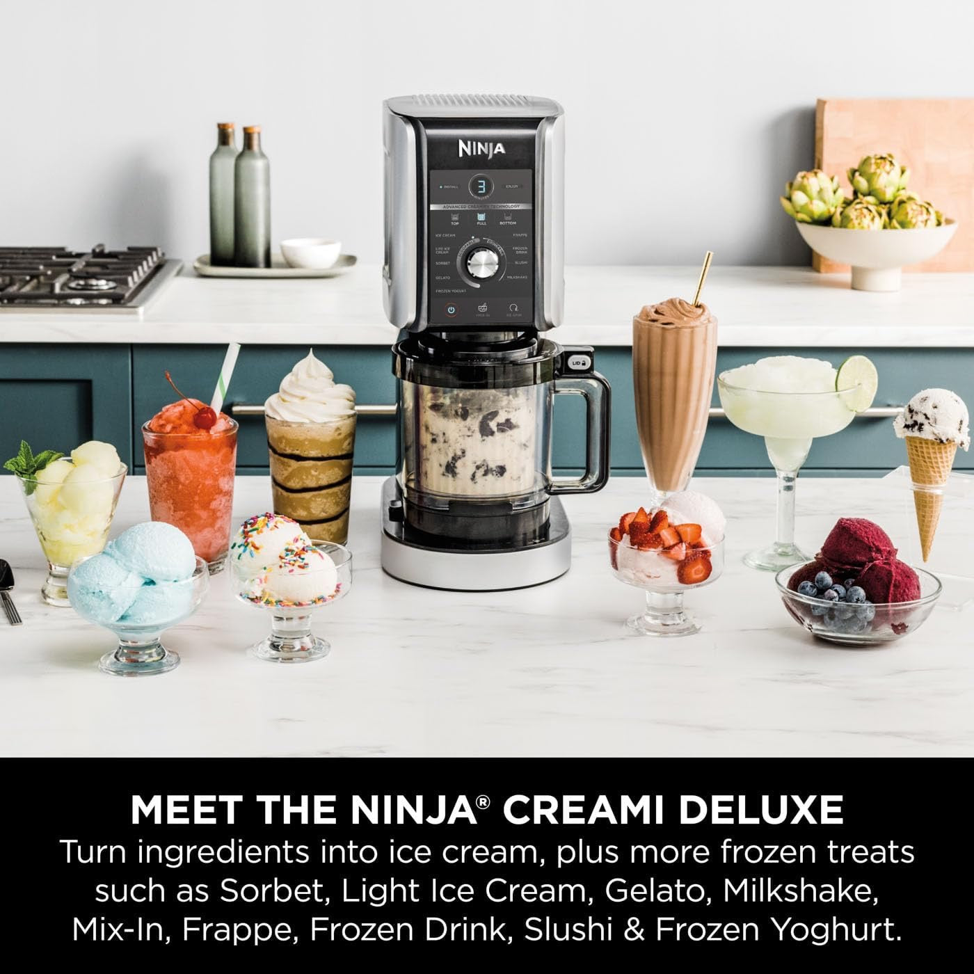 Ninja - CREAMi Deluxe Ice Cream & Frozen Dessert Maker