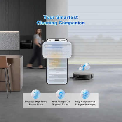 ECOVACS - DEEBOT X11 OmniCyclone Robot Vacuum And Mop