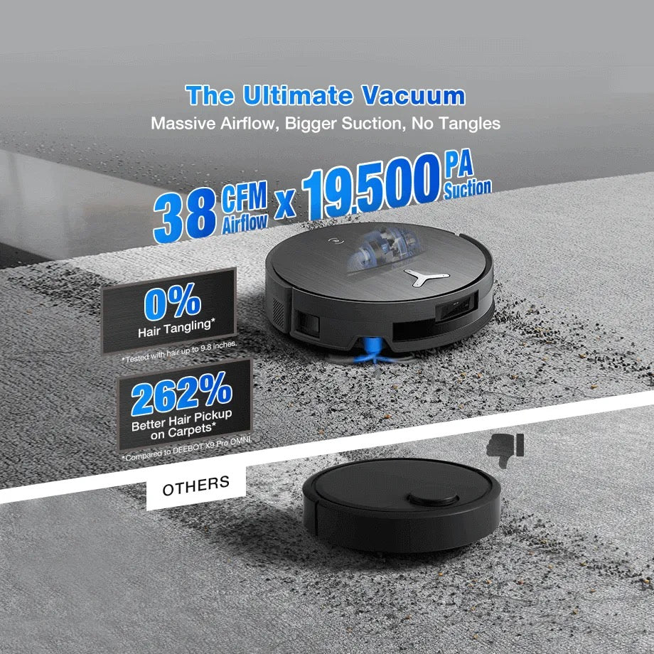 ECOVACS - DEEBOT X11 OmniCyclone Robot Vacuum And Mop