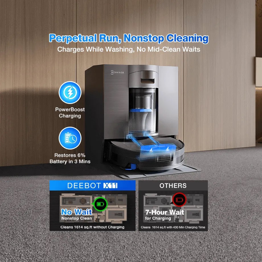 ECOVACS - DEEBOT X11 OmniCyclone Robot Vacuum And Mop ECOVACS - DEEBOT X11 OmniCyclone Robot Vacuum And Mop