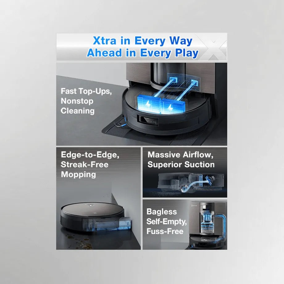 ECOVACS - DEEBOT X11 OmniCyclone Robot Vacuum And Mop ECOVACS - DEEBOT X11 OmniCyclone Robot Vacuum And Mop