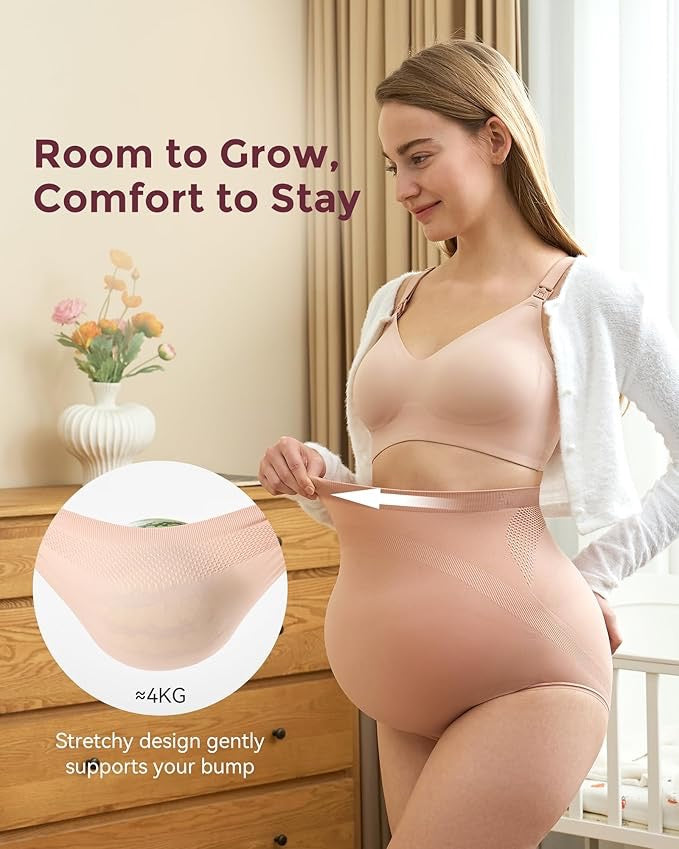 Momcozy - Maternity High Waist Soft Underwear | Large | 3 pc Momcozy - Maternity High Waist Soft Underwear | Large | 3 pc