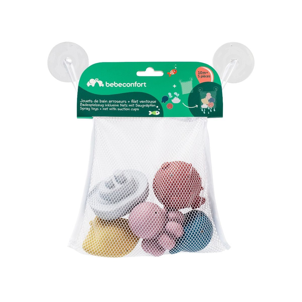 Bebe Confort - Silicone Bath Toys Splitto & Storage Net Bebe Confort - Silicone Bath Toys Splitto & Storage Net