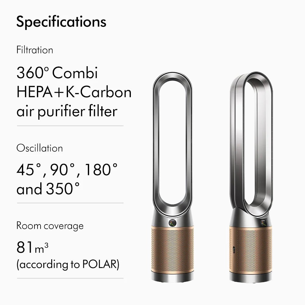 Dyson - Air Purifier TP12 | Nickel/Gold Dyson - Air Purifier TP12 | Nickel/Gold