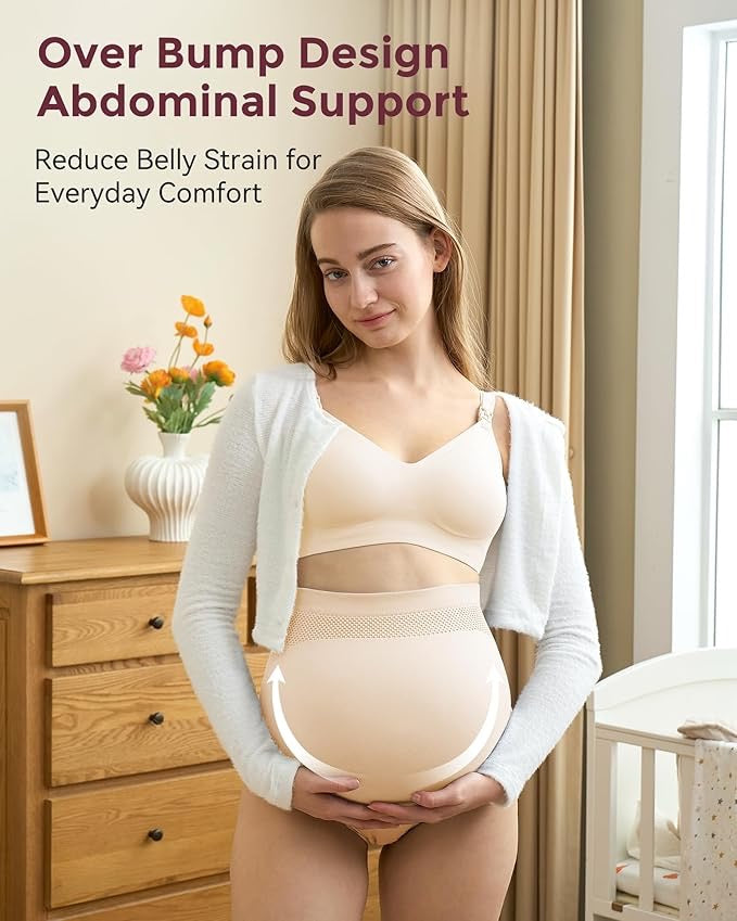 Momcozy - Maternity High Waist Soft Underwear | Large | 3 pc Momcozy - Maternity High Waist Soft Underwear | Large | 3 pc
