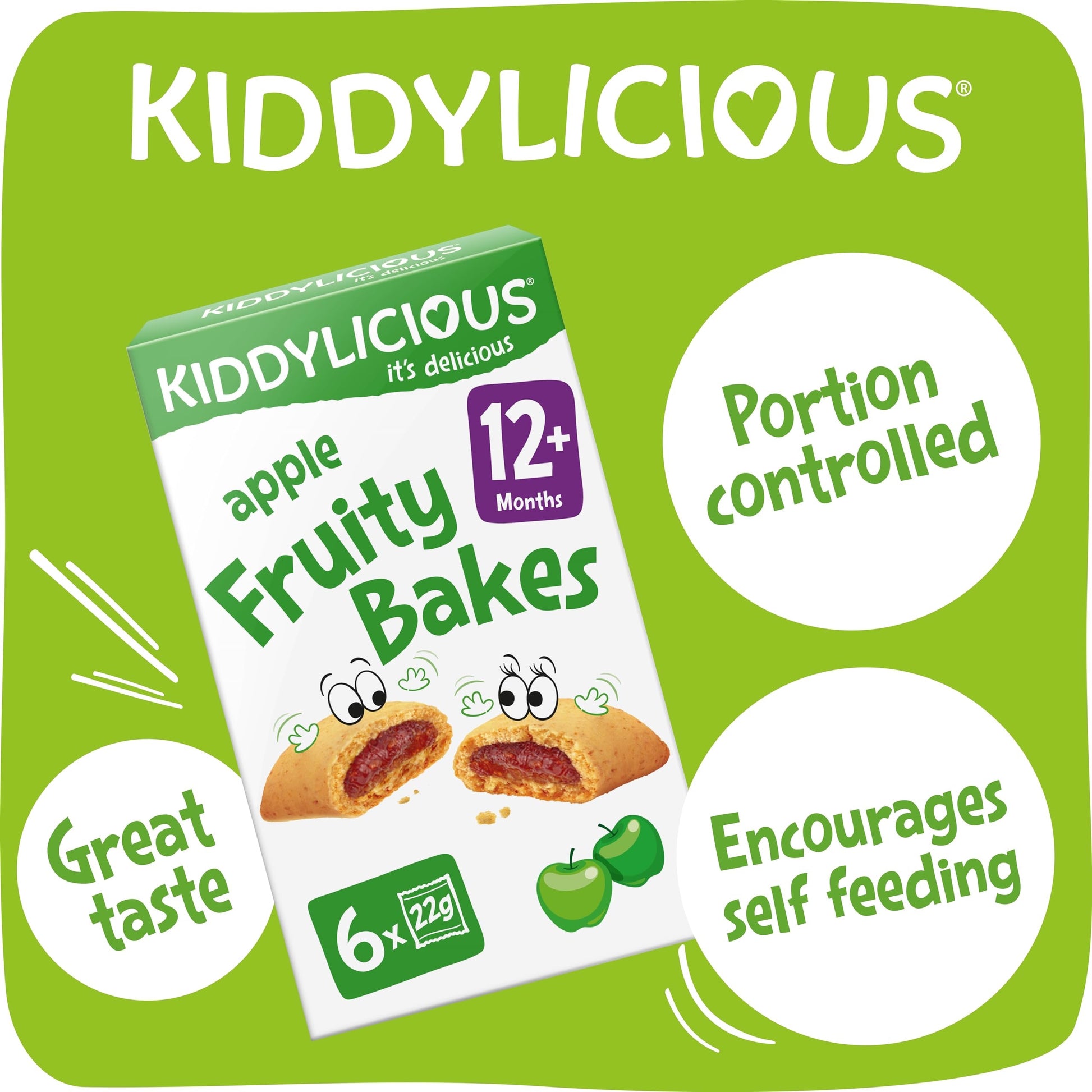 Kiddylicious - Apple Fruity Bakes | 6 Pack Kiddylicious - Apple Fruity Bakes | 6 Pack