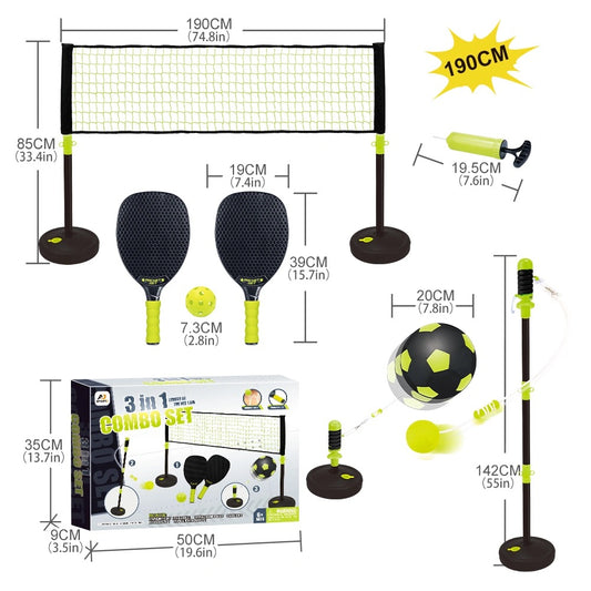 Aojie Sport 2 In 1 Swing Racket & Soccer Set — BambiniJO Jordan