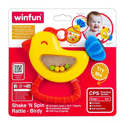 Winfun - Shake 'N Spin Rattle | Birdy