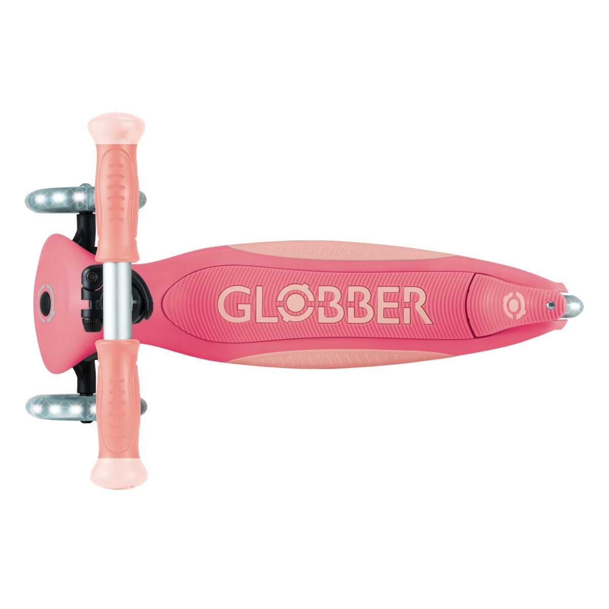 Globber - Elite Glow Lights Scooter | Coral Pink | 3Y+