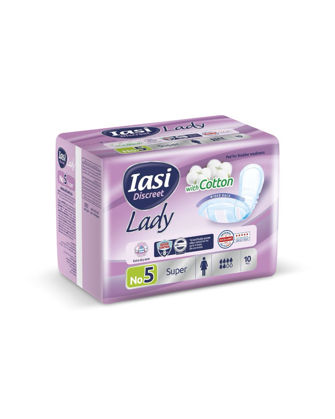 IASI - LADY Discrete SUPER Pads | 10 pcs IASI - LADY Discrete SUPER Pads | 10 pcs