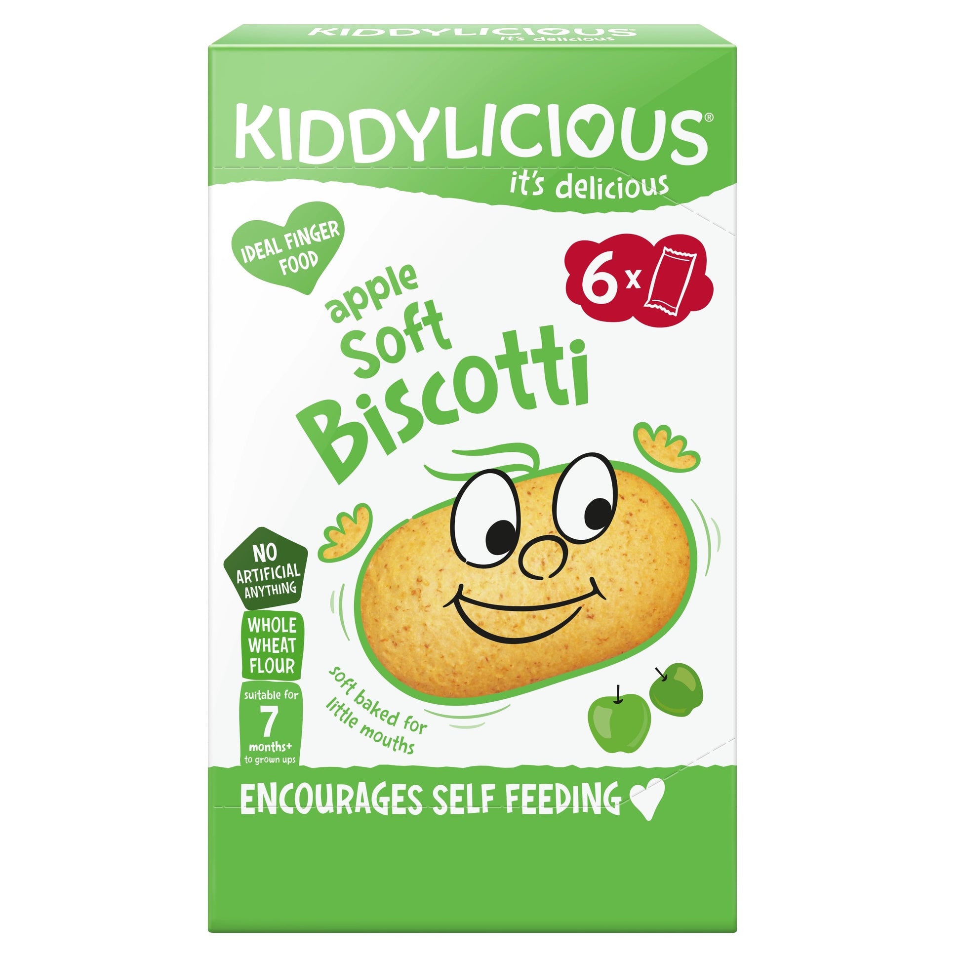 Kiddylicious - Apple Soft Biscotti | 6 Pack Kiddylicious - Apple Soft Biscotti | 6 Pack