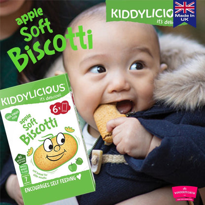 Kiddylicious - Apple Soft Biscotti | 6 Packs