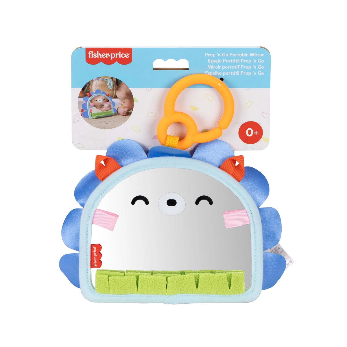 Fisher Price - Prop 'n Go Portable Mirror Tummy Time Toy | 0-2Y Fisher Price - Prop 'n Go Portable Mirror Tummy Time Toy | 0-2Y