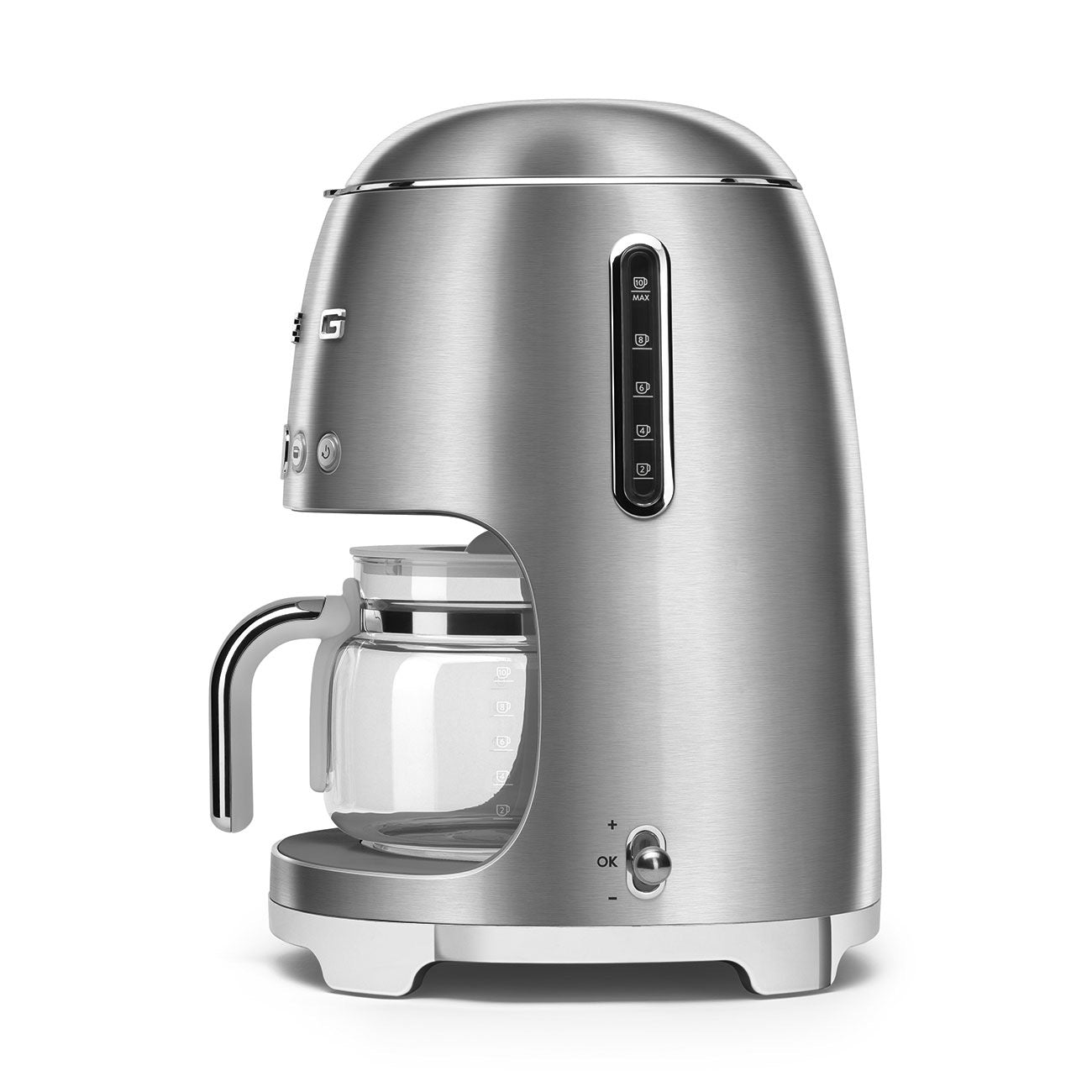 Smeg - Filter Coffee Machine Drip 10 Cups | 50's Style Aesthetic | Steel Smeg - Filter Coffee Machine Drip 10 Cups | 50's Style Aesthetic | Steel